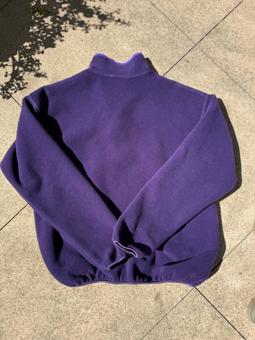Vintage 90s Columbia Purple Retro Quarter snap Fleece Pullover XL tall gorpcore - Picture 2 of 8